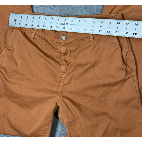 Flint And Tinder Pants Mens 34 Burnt Orange Chino Tapered USA - Picture 3 of 13